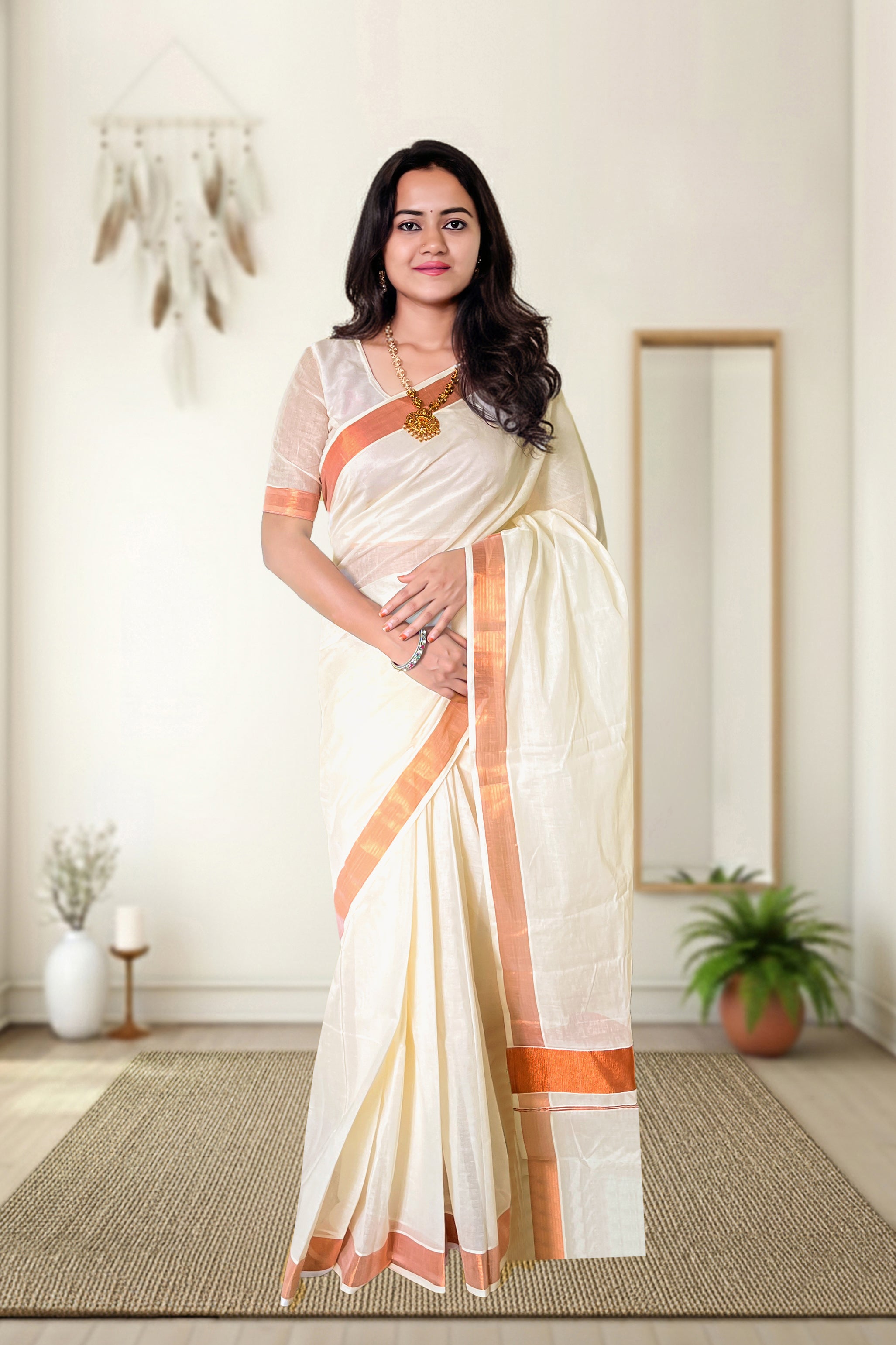 Kerala Plain  Saree