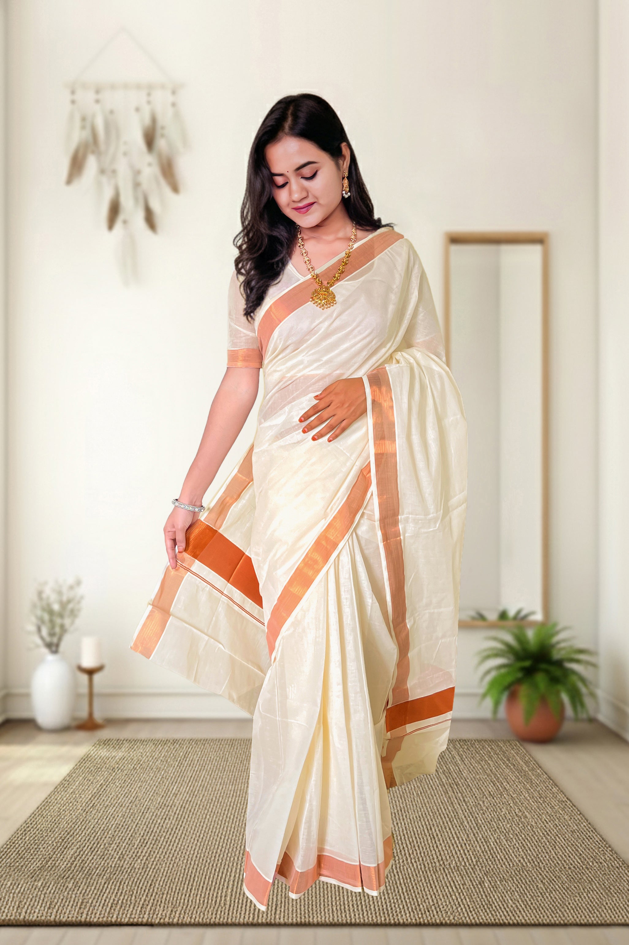 Kerala Plain  Saree
