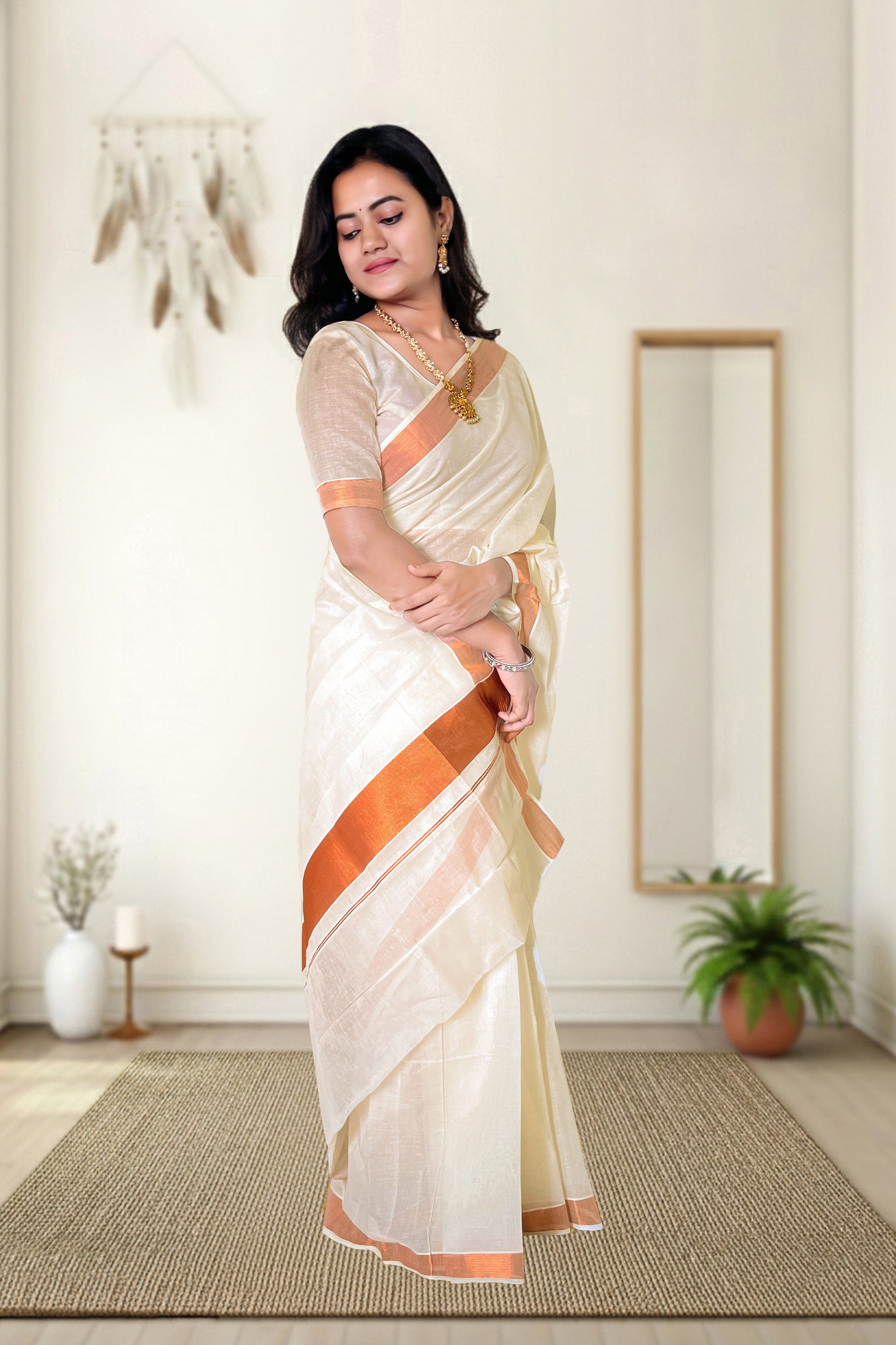 Kerala Plain  Saree