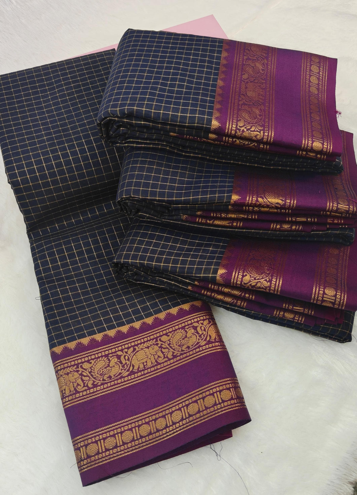 Kanchi Checked Cotton KCCS7