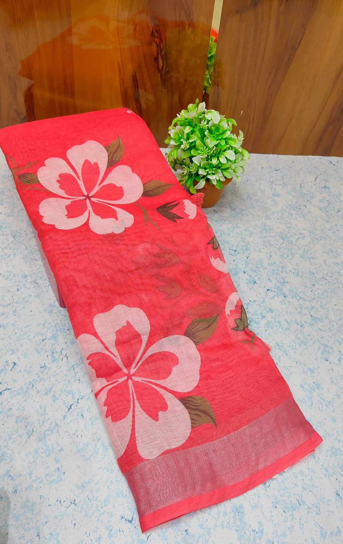 Linen Cotton Saree L05