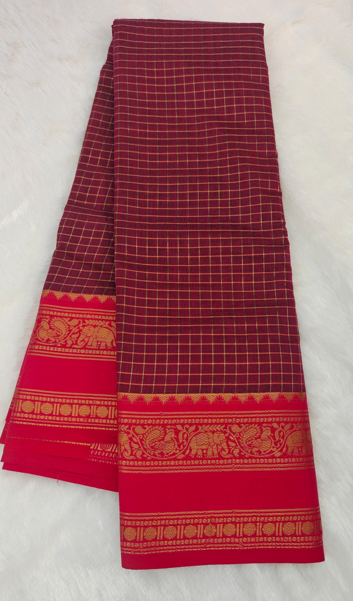 Kanchi Checked Cotton KCCS6