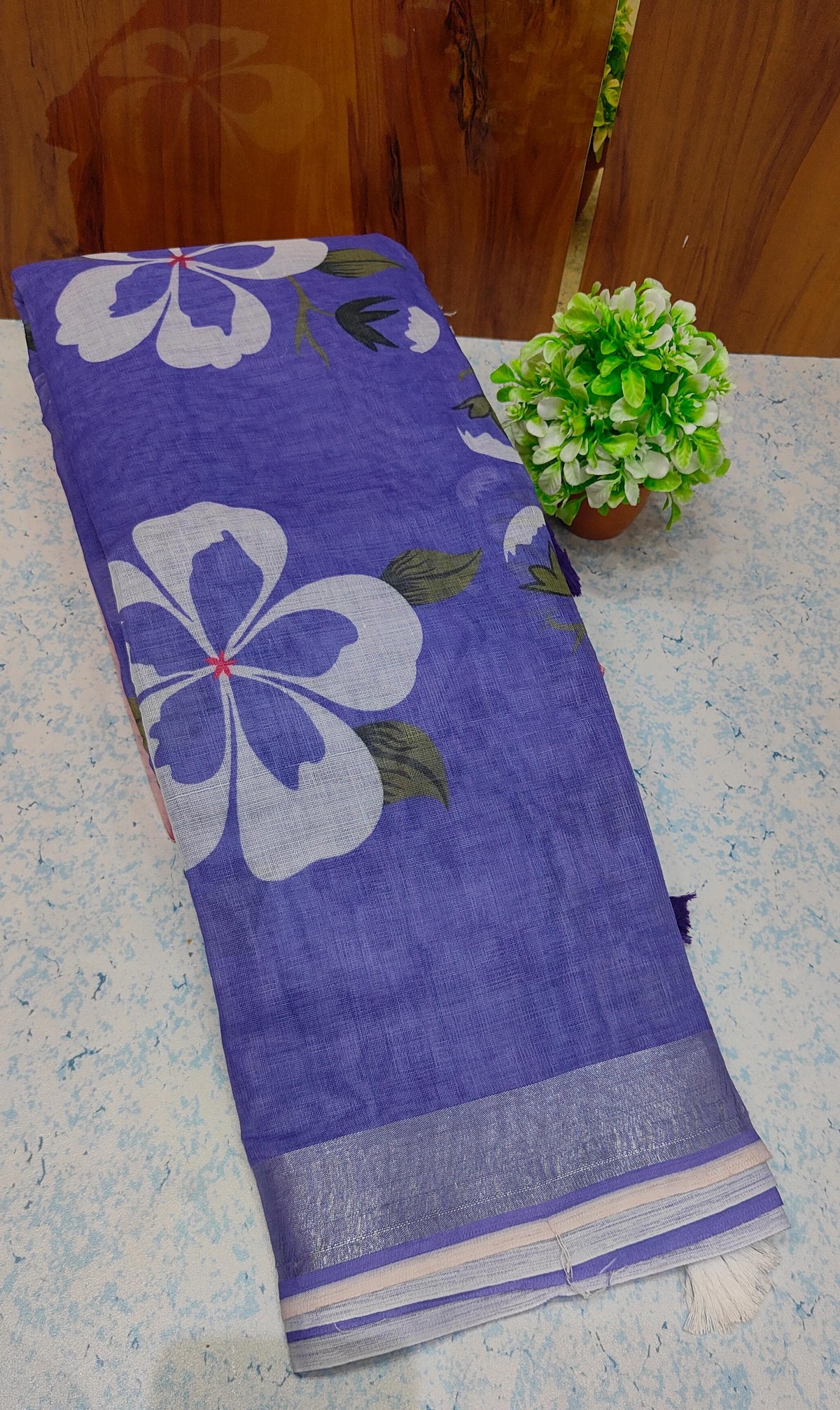 Linen Cotton Saree L09