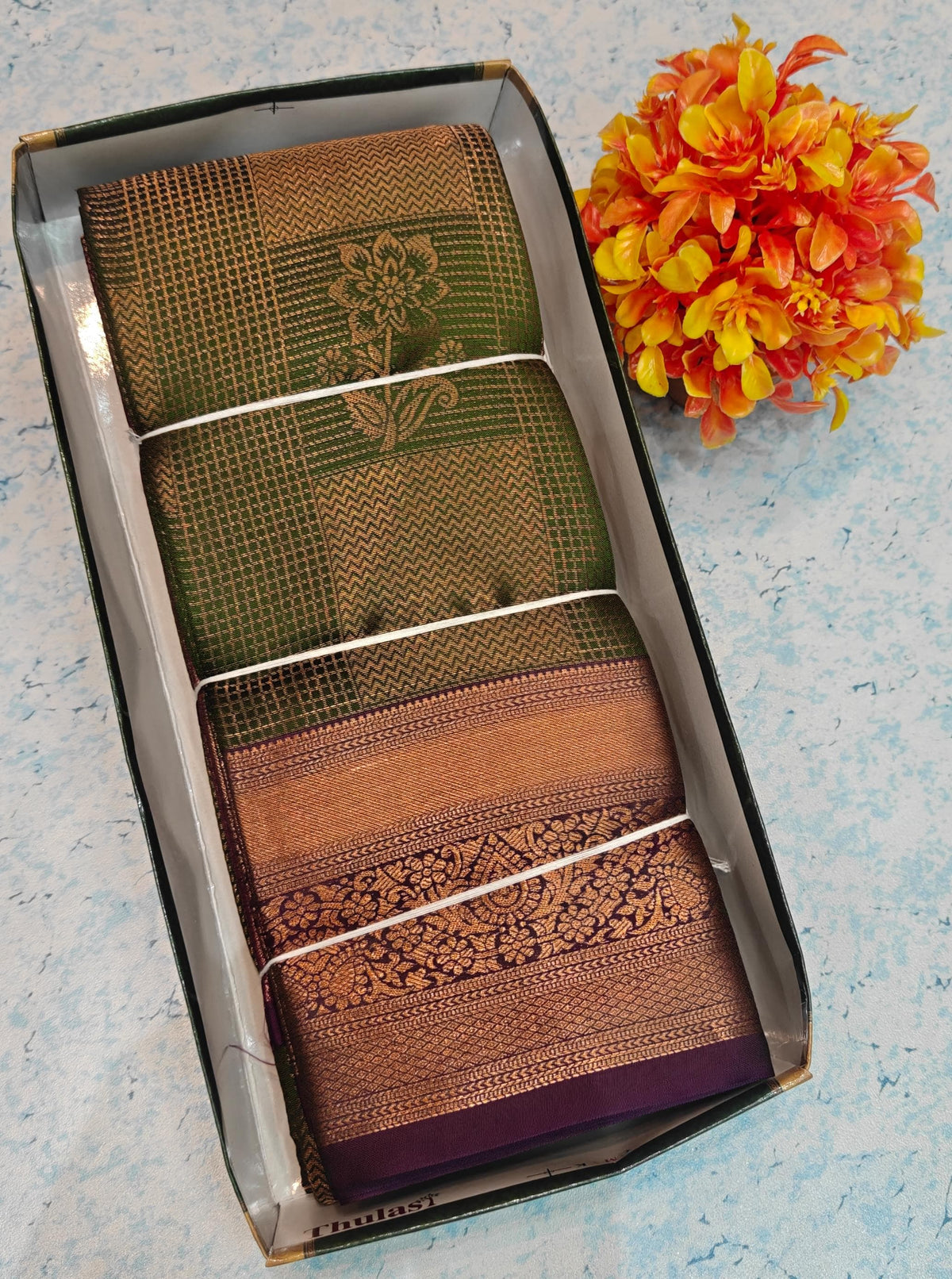Bridal Soft Checked Silk BSCC8