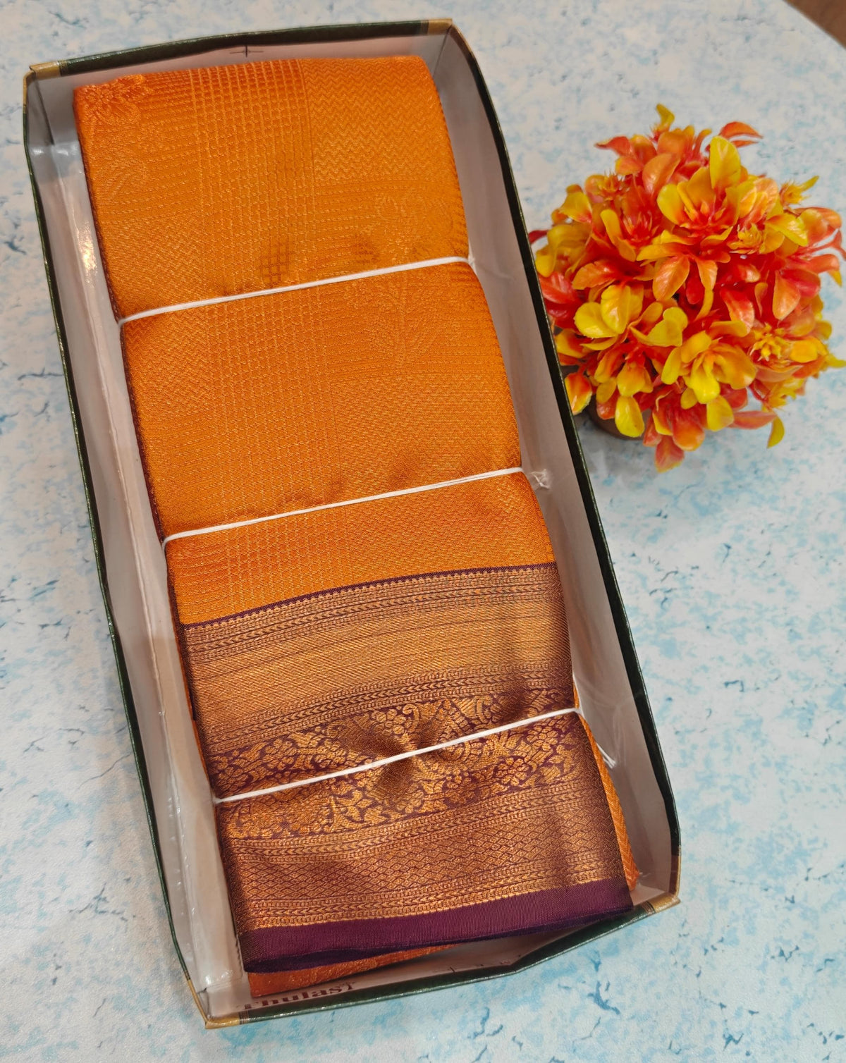 Bridal Soft Checked Silk BSCC11