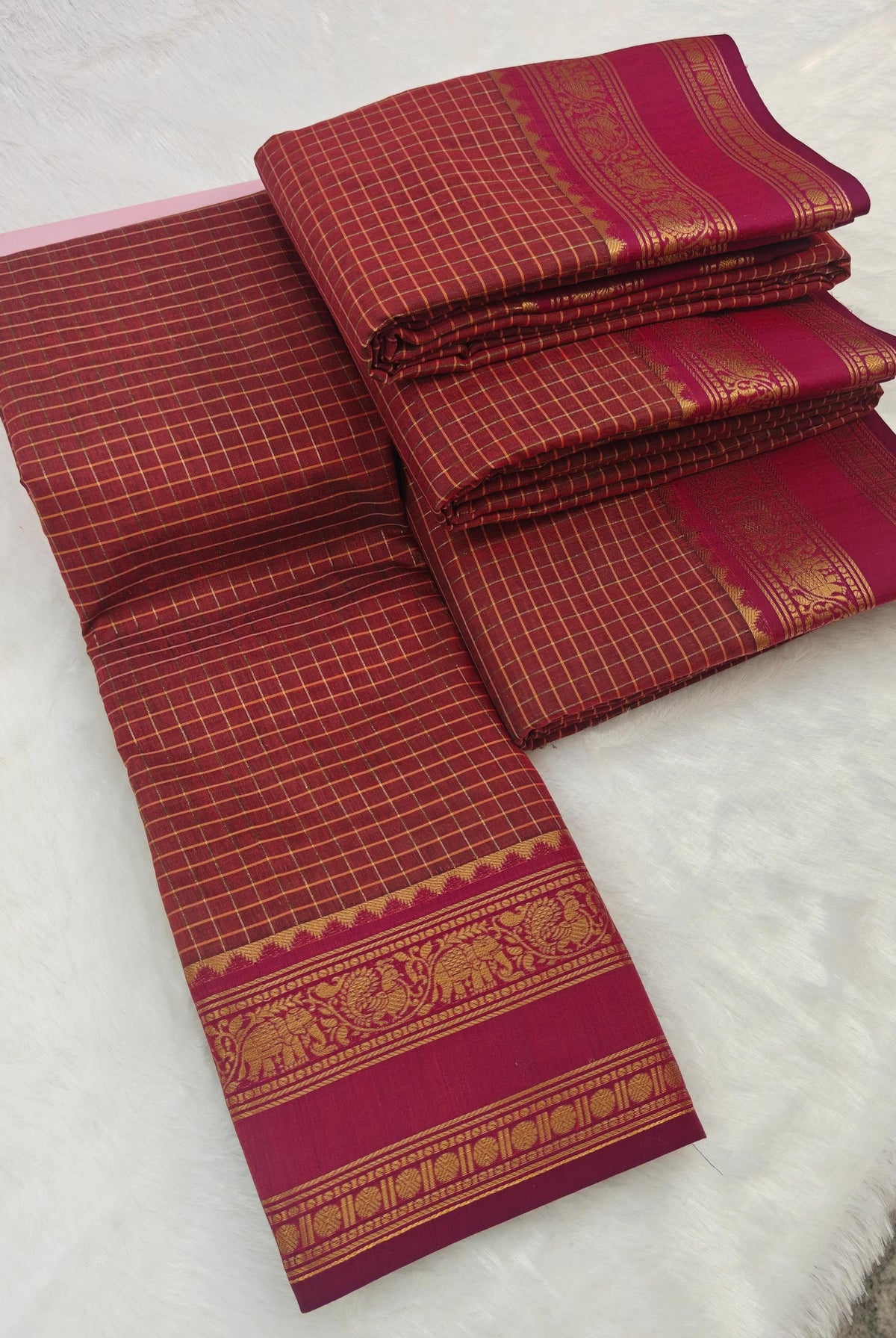 Kanchi Checked Cotton KCCS4